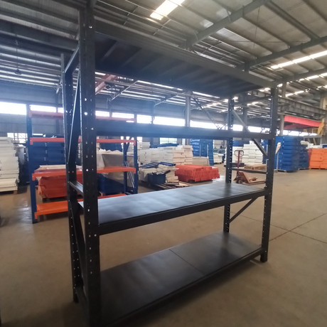 Black 2000*600*2000mm Steel Rack Longspan Shelving Rack 