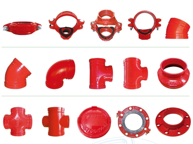 Ductile Cast Iron Grooved Pipe Couplings And Fittings